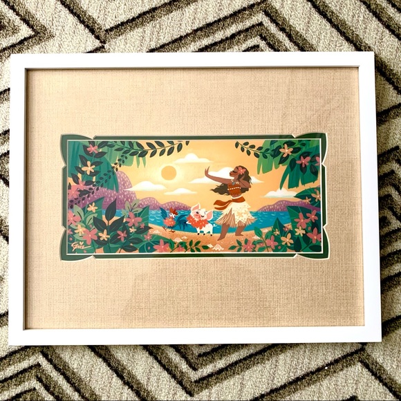 Wonderground gallery 18x24 framed Moana print - Picture 1 of 4